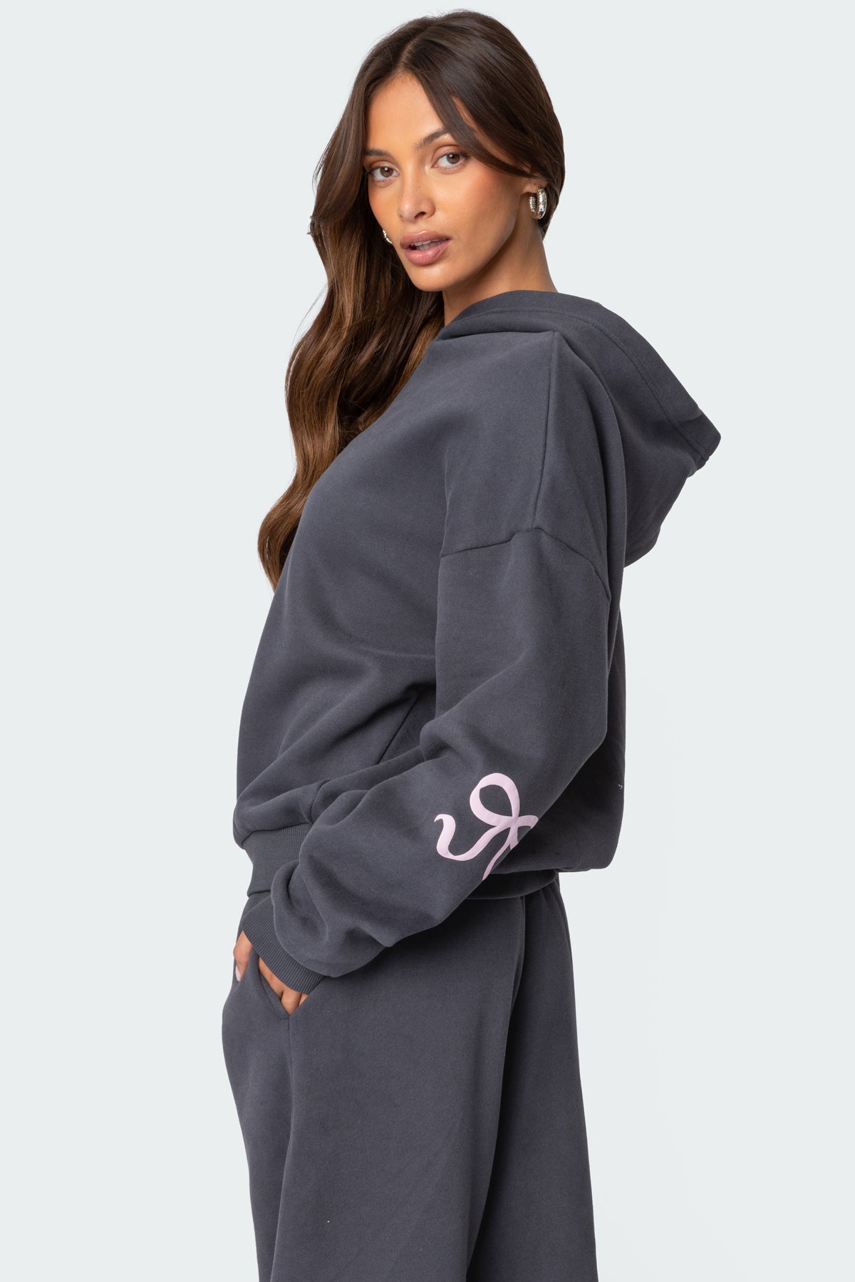 Bonnie Bow Detail Hoodie (Free Sweats)